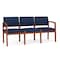 Lesro 3 Seat Tandem Seating W/ No Center Arms, 65 in W 26 in L 31.5 in H, Lenox Series LW3101 - alternate 1